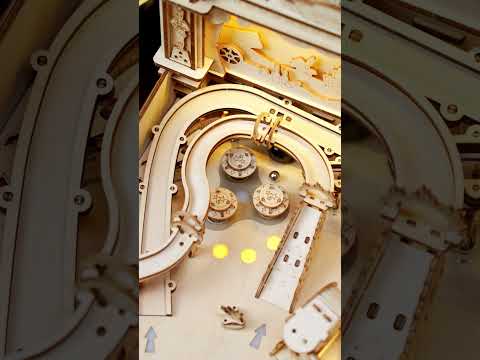 Pure retro and intense arcade game set🕹️  | ROKR 3D Pinball Machine 3D Wooden Puzzle
