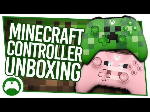 EXCLUSIVE Minecraft Xbox Controller Unboxing | Pig And Creeper Limited Editions