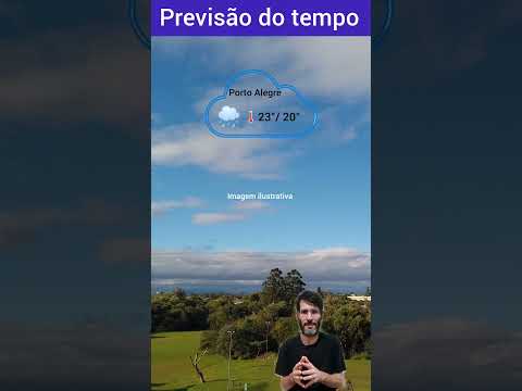 09/03 - segunda-feira: Atualização de chuva fraca e isolada em Porto Alegre. #clima #chuva #tempo