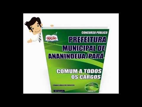 Apostila Concurso Ananindeua 2015 - Comum a Todos os Cargos