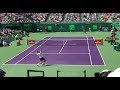 Roger Federer vs Thanasi Kokkinakis (Court Level View) Miami Open 2018 HD