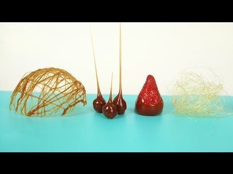 HOW TO MAKE CARAMEL DECORATIONS LIKE A CHEF: DOMA, FRUITS, NUTS AND THREADS
