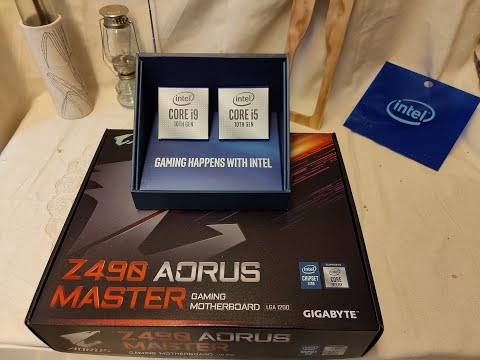 Intel Kit - Unboxing the Intel Core i9-10900K and Core i5-10600K with Gigabyte Z490 Aorus Master