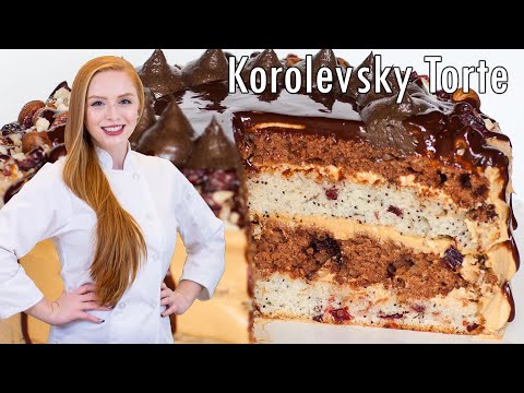 Korolevsky Torte (Королевский Tорт) - Russian Sour Cream Cake Recipe!