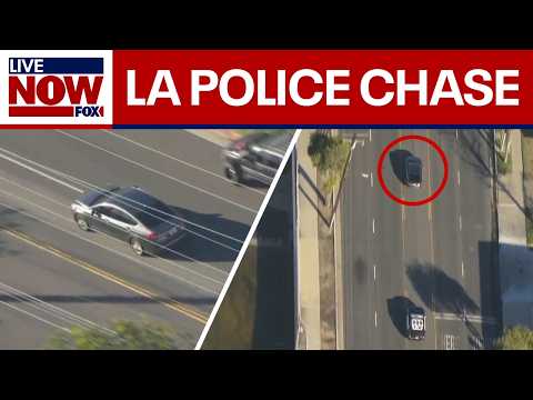 Police chase shooting suspect in Los Angeles