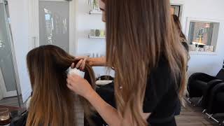 Creating Gorgeous, Long, Thick hair using an LA Flat Track Weft - ONE Hair Salon Perth