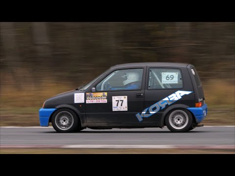 Szymon Hamelka/Oskar Olenderek, Fiat Cinquecento - Kryterium SuperOES Tor Poznań - 7 runda - 30.11