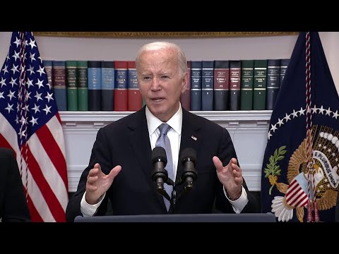 拜登總統在聽取前總統特朗普槍擊案簡報後發表講話 (President Biden speaks after receiving briefing on former President Trump shooting)