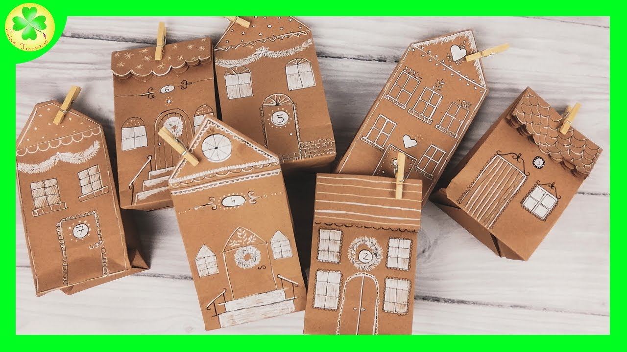 Jak zrobić Kalendarz Adwentowy (Domki z pierników) [DIY Tutorial]