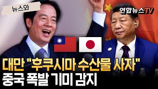 '스시' 대만총통 "후쿠시마 수산물 사주자"…'하나의 중국 원칙' 中 폭발 기미가 보인다 [뉴스와] / 연합뉴스TV(YonhapnewsTV)