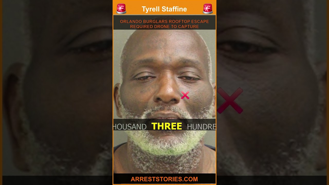ORLANDO BURGLARS ROOFTOP ESCAPE REQUIRED DRONE TO CAPTURE