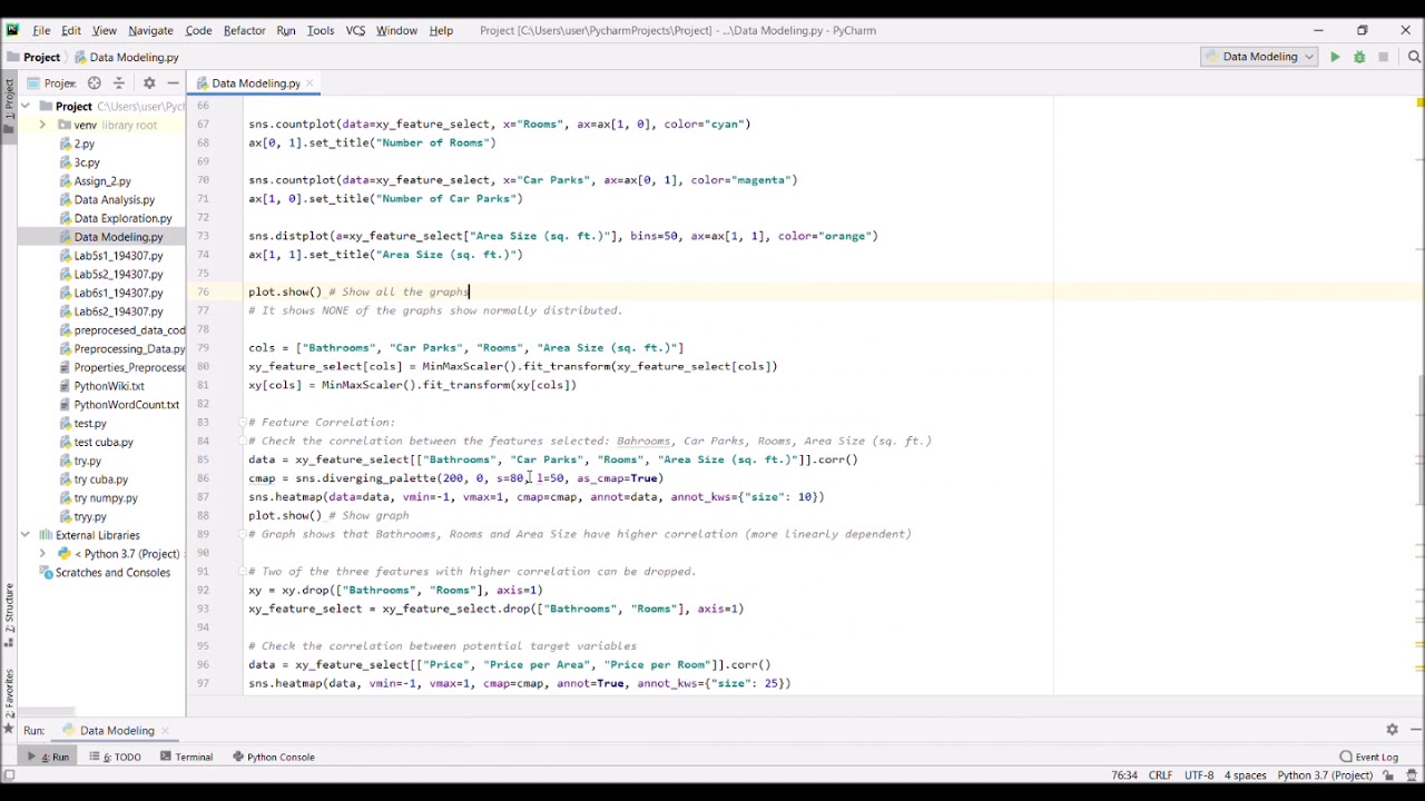 DATA ANALYSIS CODE IN PYTHON | DATA MINING ASSIGNMENT