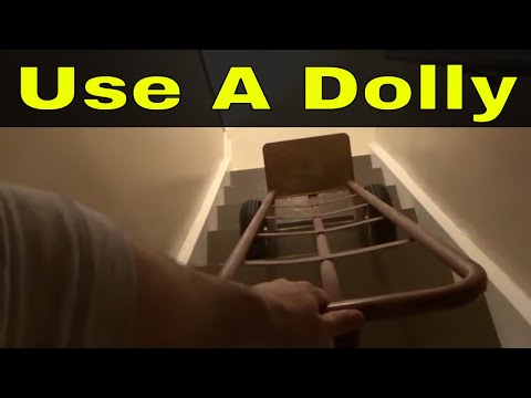 Part of a video titled How To Use A Dolly Down Stairs-Tutorial - YouTube