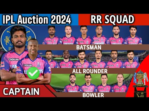 IPL Auction 2024 | Rajasthan Royals Team Final Squad | RR Team Full Squad 2024 | RR New Team 2024