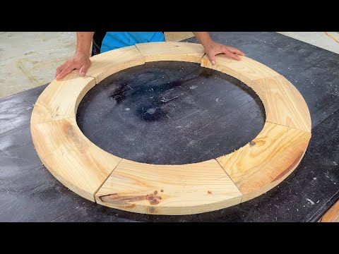Amazing Woodworking Projects // Ideas Design Circular Coffee Table Very Creative And Easy