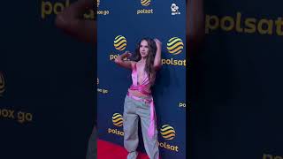 Blanka olśniewa na ściance podczas ramówki Polsatu ❤️‍?