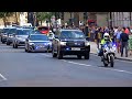 SEG Police Escort Ukrainian President Volodymyr Zelenskyy From Downing Street During UK Visit