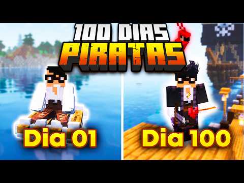 SOBREVIVI 100 DIAS COMO UM PIRATA NO MINECRAFT - O FILME