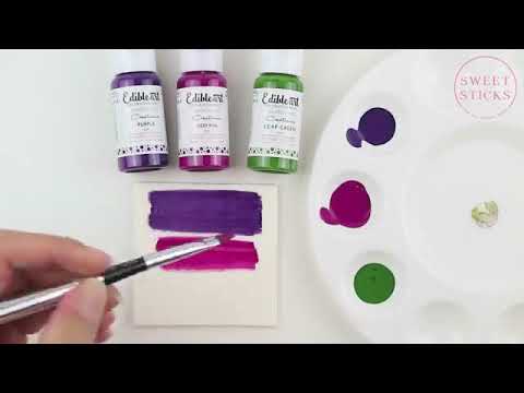 DARK MELON GREEN matt edible art paint icing colouring - 15ml DARK MELON GREEN matt edible art paint icing colouring - 15ml