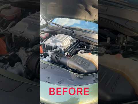 Hellcat Whine BEFORE & AFTER installing K&N Cold Air Intake