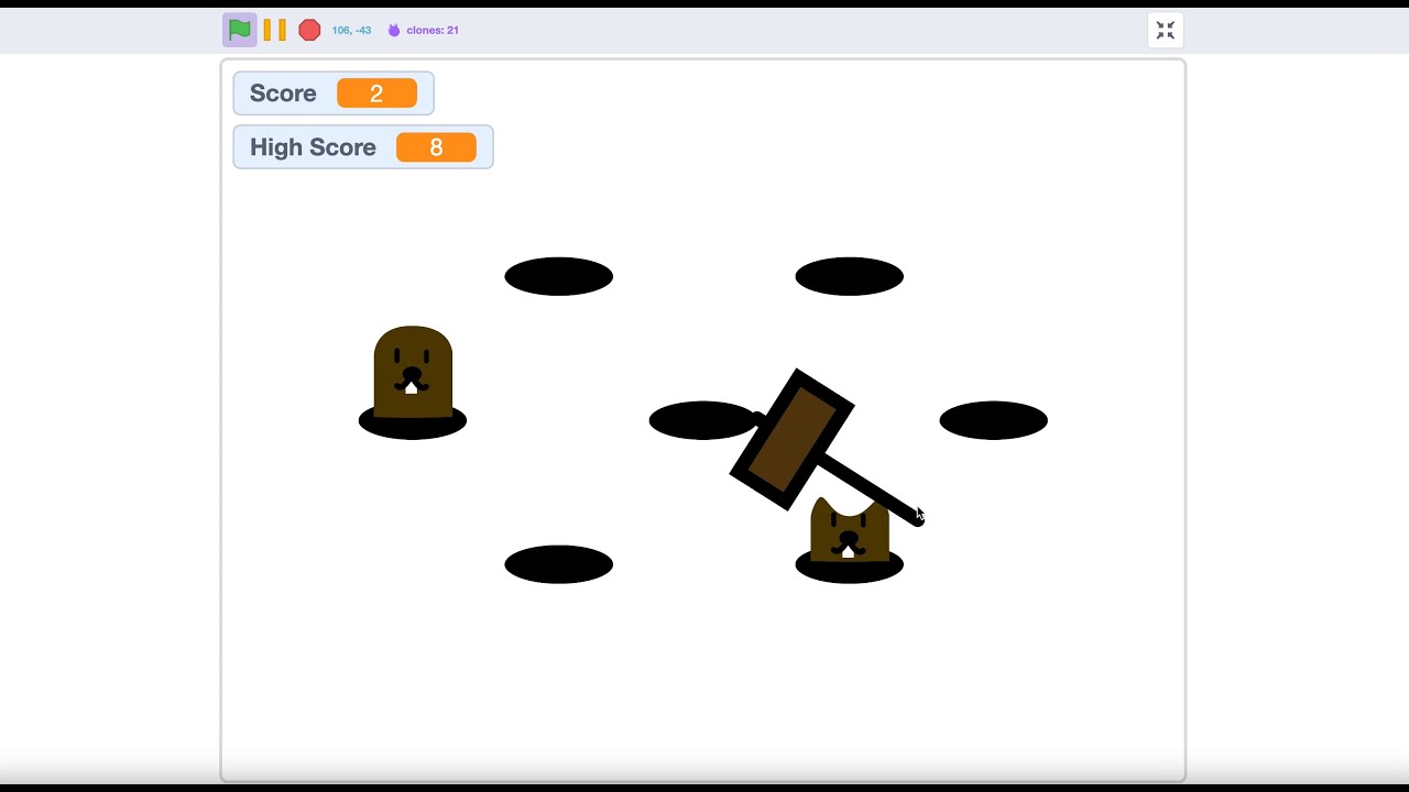 How to make a Whack a Mole game in Scratch | Scratch Tutorial!