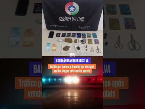 🚨 Suspeito de tráfico por “delivery” é preso em Balneário Arroio do Silva