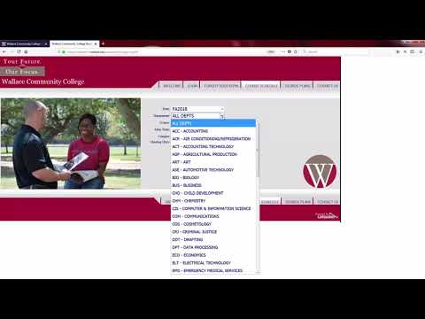 How to Navigate the Online Course Schedule at wallace.edu