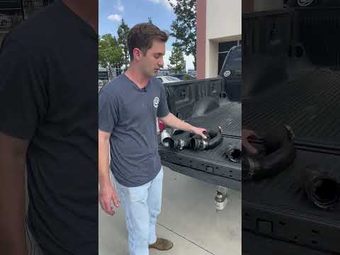 How the S&B Intercooler Pipe compares to OEM #shorts #intercooler #ford #fordtrucks