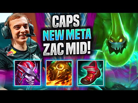 CAPS IS A GOD WITH ZAC NEW META MID! - G2 Caps Plays Zac Mid vs Yone! | Season 2022
