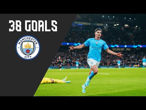 Julián Álvarez All 38 Goals for Manchester City