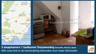 preview picture of video '3 slaapkamers 1 badkamer Dorpswoning te Koop in Somontin, Almeria, Spain'