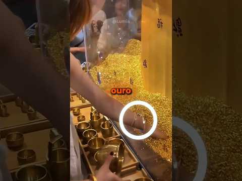 Em Dubai existe um jogo onde você pode ganhar ouro de graça 😱🏆🥇