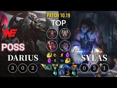 WE Poss Darius vs Sylas Top - KR Patch 10.19
