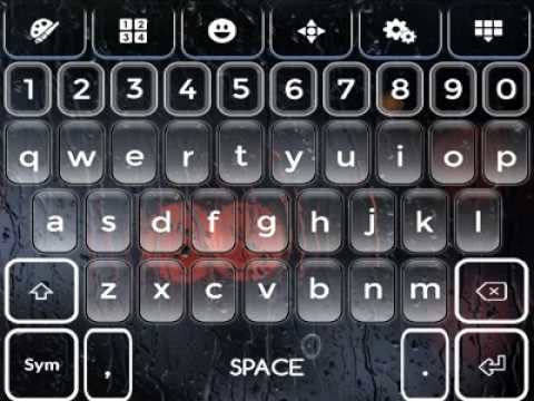 Raindrops Animated Keyboard Video