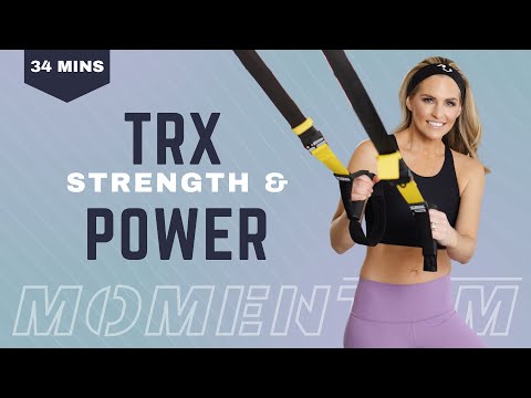 34 Minute TRX Strength & Power Workout: Full Body Home Suspension Training Workout