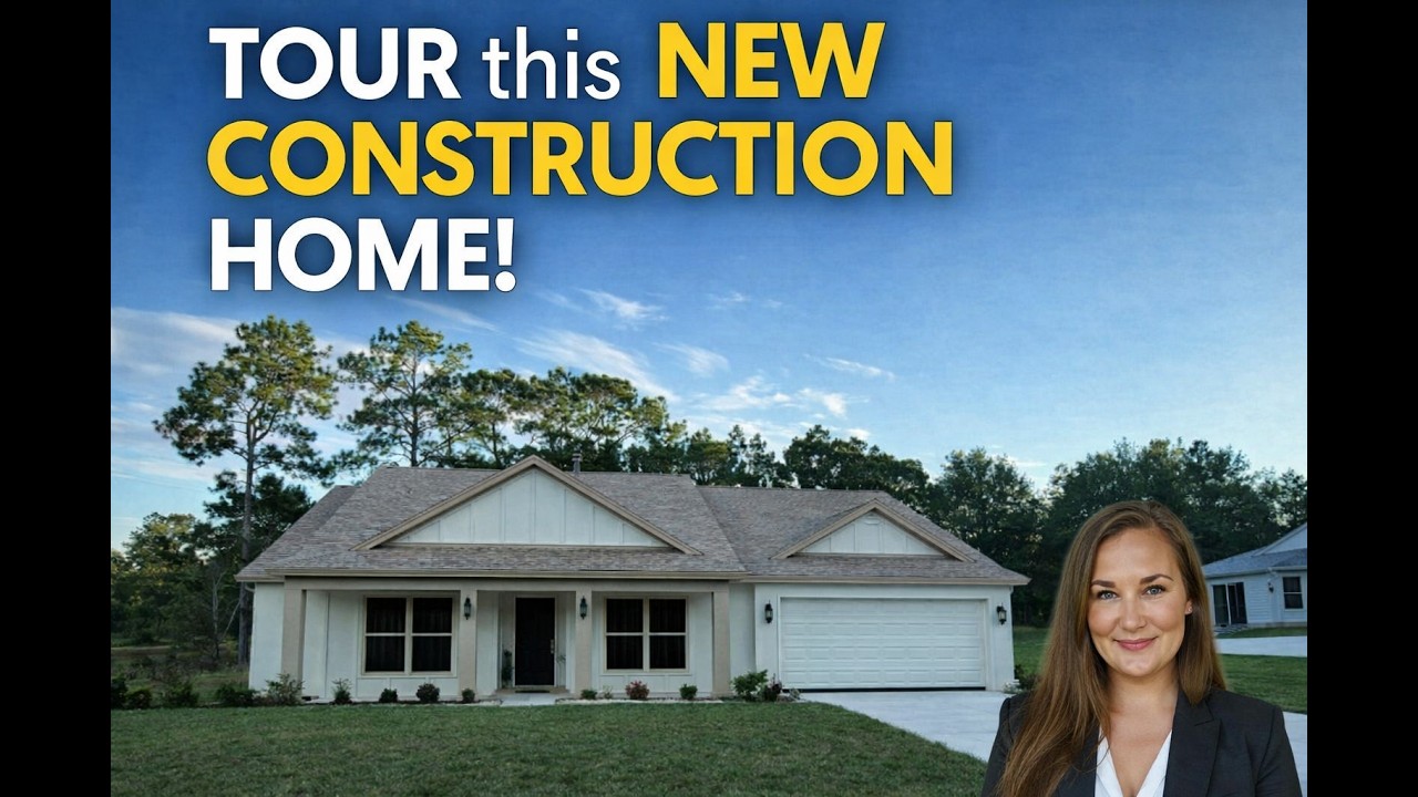 Cinematic tour: PRICE REDUCED! 📉 $5,000 Credit + Brand New Construction Citrus Hills Inverness Fl 🏠✨ MLS#848155