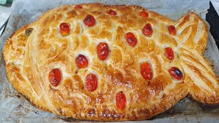 דג סלמון בבצק חגיגי ומשפחתי טעים מאודSalmon fish in dough for events Delicious and easy to prepare (ליהי קרויץ - מטבח בקלי קלות) - התמונה מוצגת ישירות מתוך אתר האינטרנט יוטיוב. זכויות היוצרים בתמונה שייכות ליוצרה. קישור קרדיט למקור התוכן נמצא בתוך דף הסרטון