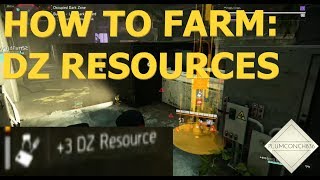 The Division 2 - HOW TO FARM DZ RESOURCES - BEST or EASY FARMING METHOD!! - TIPS and HINTS!!