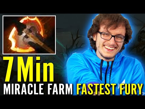 MIRACLE 7min Battle Fury!! WTF Fastest Farm MID Hero ALCHEMIST Pro Dota 2 Gameplay