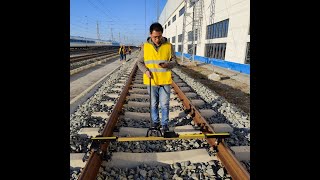 Digital Portable Railrold Rolling Track Gauge Measures Rail Gauge youtube video