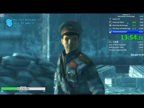 (Former World Record) Fallout 3 Operation: Anchorage DLC speedrun in 14:25 IGT (PB)