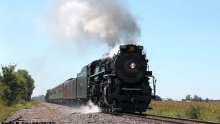 preview picture of video 'NKP 2-8-4 765 Steam Engine leads NS 099!!!! (09/10/2012) MUST SEE!!!!!'