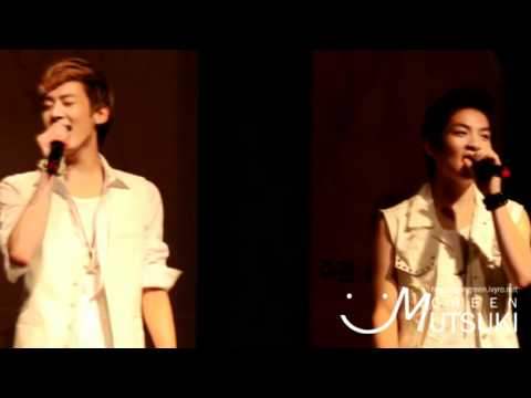110929 teen top chunji & ricky @ Gwangyang Festival