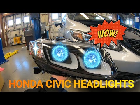 Honda Civic Anzo Headlights - Definitley an Upgrade