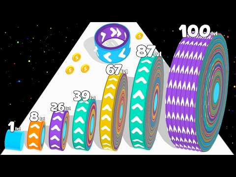 PEEL RUNNER 3D - Level Up Layer Runner Satisfying ASMR Gameplay (Color Math Games)
