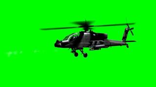Best off Helicopter fire with machine gun on green