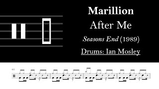 Marillion - After Me: Drum Sheet Music Transcription
