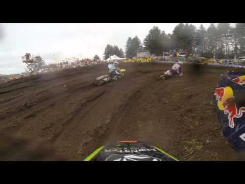 GoPro HD: Ryan Villopoto Lap 1 Moto 1 - Washougal MX Lucas Oil Pro Motocross Championship 2013