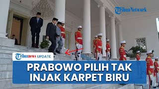 Momen Prabowo Enggan Injak Karpet Biru sebelum Kedatangan PM Jepang Ishiba Shigeru di Istana Bogor