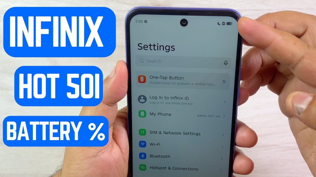 Infinix Hot 60i Battery Percentage | How to Show Battery % on Status Bar 🔋📱